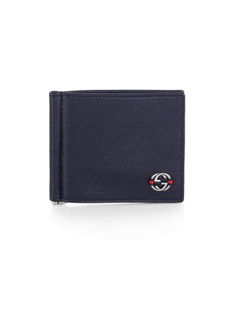 gucci men's money clip wallet|gucci money clip wallet blue.